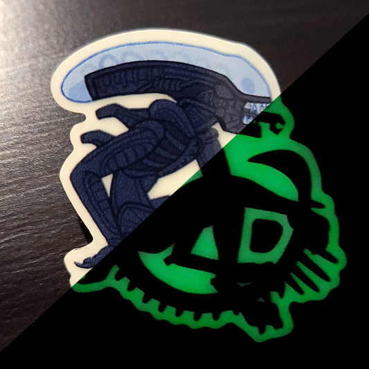 Glow-in-the-Dark Xenomorph Pin