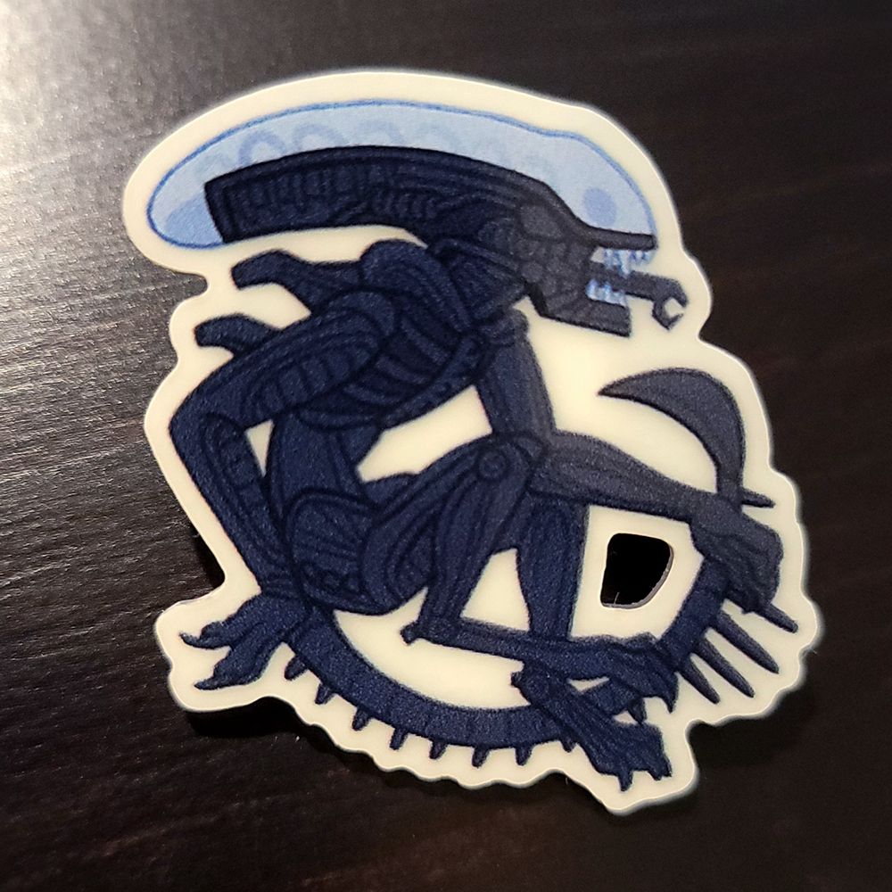 Glow-in-the-Dark Xenomorph Pin