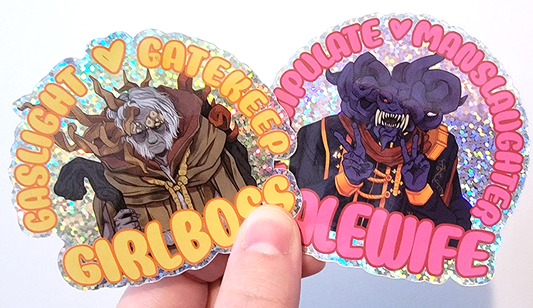 Girlboss & Malewife Stickers