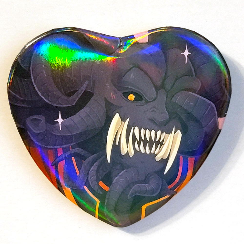 Omen Bros Holo Pinback Buttons