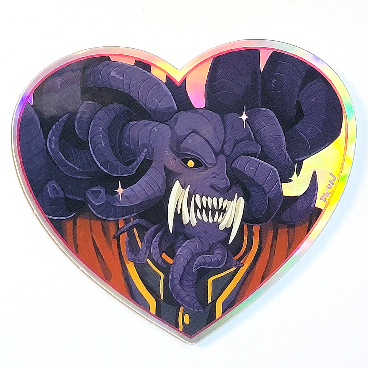 Omen Bros Holo Heart Stickers