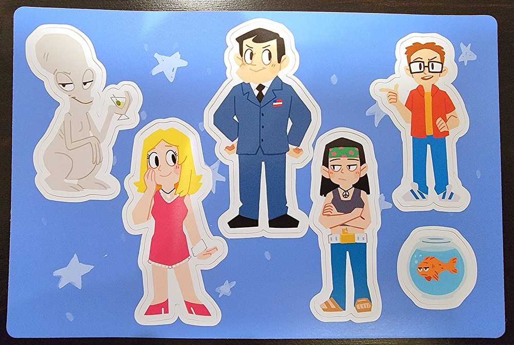 American Dad! Sticker Sheet
