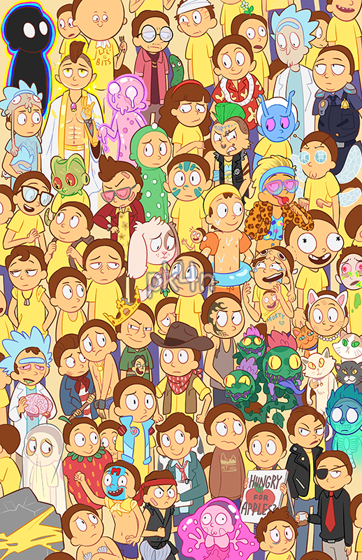 Pocket Mortys Print