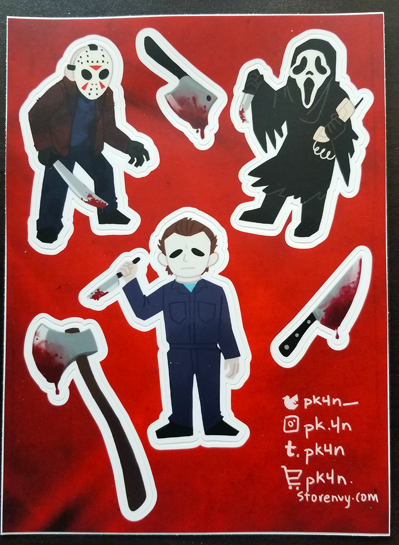 Classic Slasher Sticker Sheet