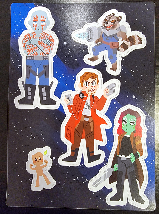 Guardians of the Galaxy Sticker Sheet