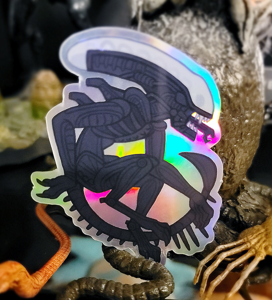 Holographic Xenomorph Sticker