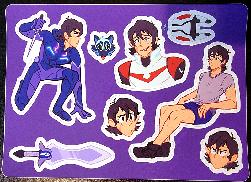 Voltron Keith Sticker Sheet