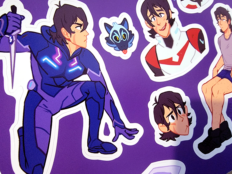 Voltron Keith Sticker Sheet